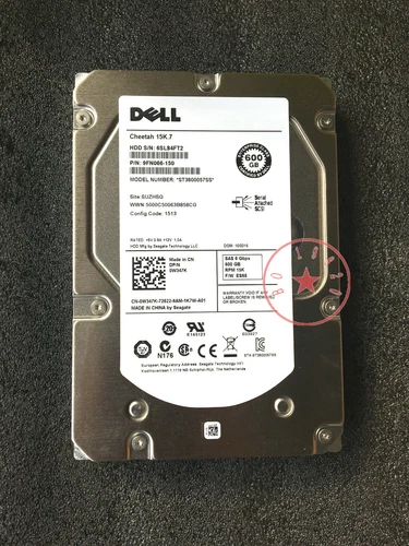 Dell Cheetah 15K .7 W347K 0W347K ST3600057SS 600GB 6G 3.5" SAS HDD HARD DRIVE