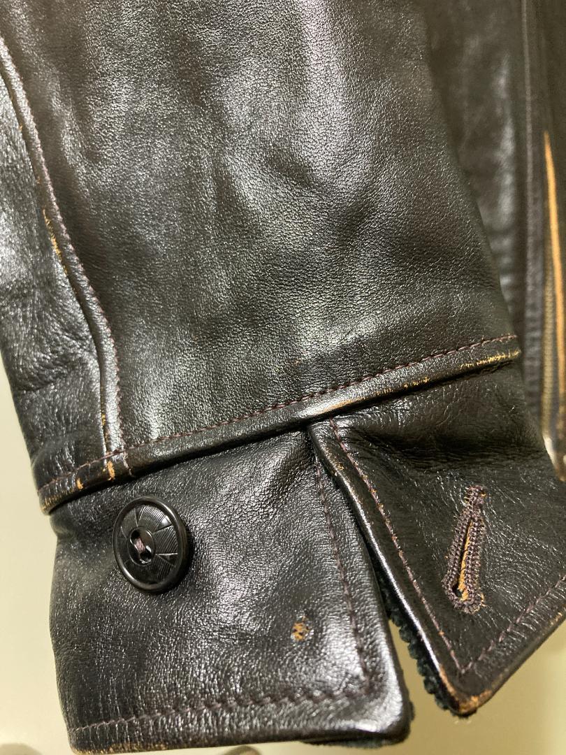 JOE McCOY Horsehide Sports Jacket Black Leather Size 40 Used JOE McCOY Horsehide Sports Jacket Black Leather Size 40 Used