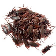 100 Pcs Fake Prank Roaches Realistic Cockroaches Prank Novelty Gag Gifts