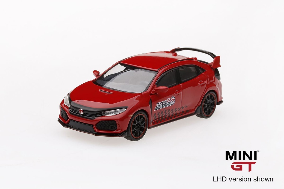 ミニカー MINI GT Honda Civic Type R FK8 LH&RH MINI GT 95 Honda Civic Type R (FK8) Blitz Type R White RHD