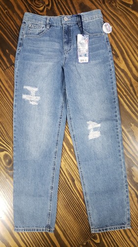 New Blue Spice Mom Jeans Blue Denim Kylie Girls Size 12