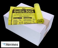 20 Rollen Gelbe S&auml;cke, 90 Liter, 15&micro;, 13 S&auml;cke pro Rolle, mit Zugband