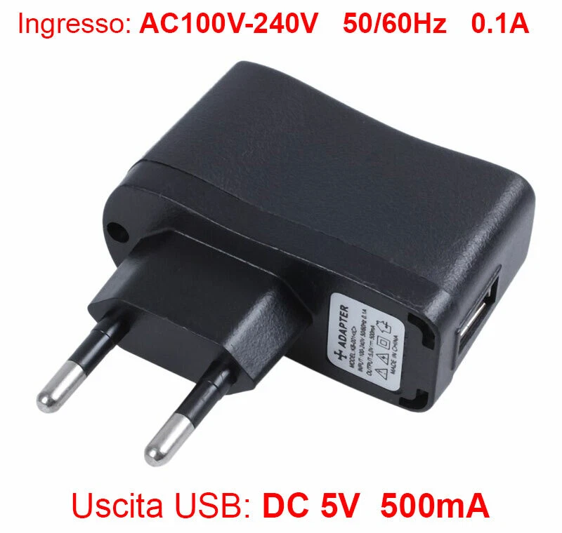 Caricatore USB 10W 5V 2A Con Spina UK/EU – Universale Per OPPO, Nokia, Blackberry, HTC E Altri