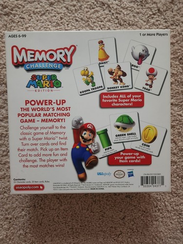 Hasbro Memory Challenge SUPER MARIO Edition 2011 - Nintendo USAopoly - Picture 15 of 16