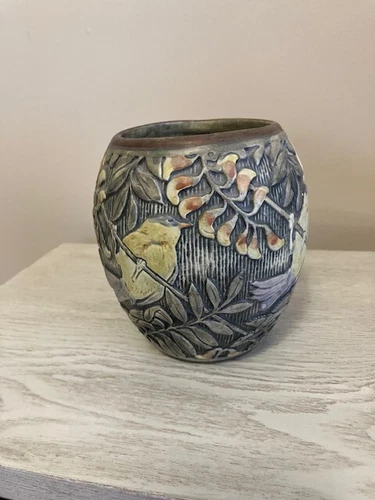 weller art pottery vase, original.