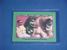 VINTAGE SESAME STREET FINGER PUPPETS TOY FIGURE PROMO TRADING CARD