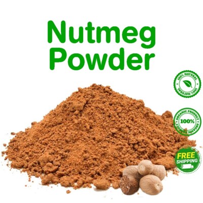 Organic Ceylon Nutmeg Powder 1oz - Freshly Ground Premium Spice | 100% Pure