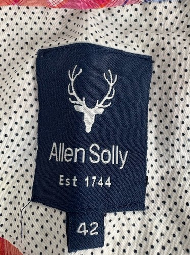 Allen Solly 100% Cotton Long Sleeve Shirt Business Casual Mens Size 42 - Picture 3 of 12