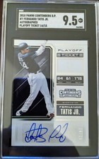 2018 Panini Contenders Fernando Tatis Jr auto playoff ticket 14/15 9.5