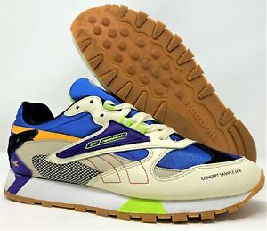 Reebok Men's CL Leather ATI 90S DV5374 Cream/Sand/Cobalt/Lime Size 8 | eBay