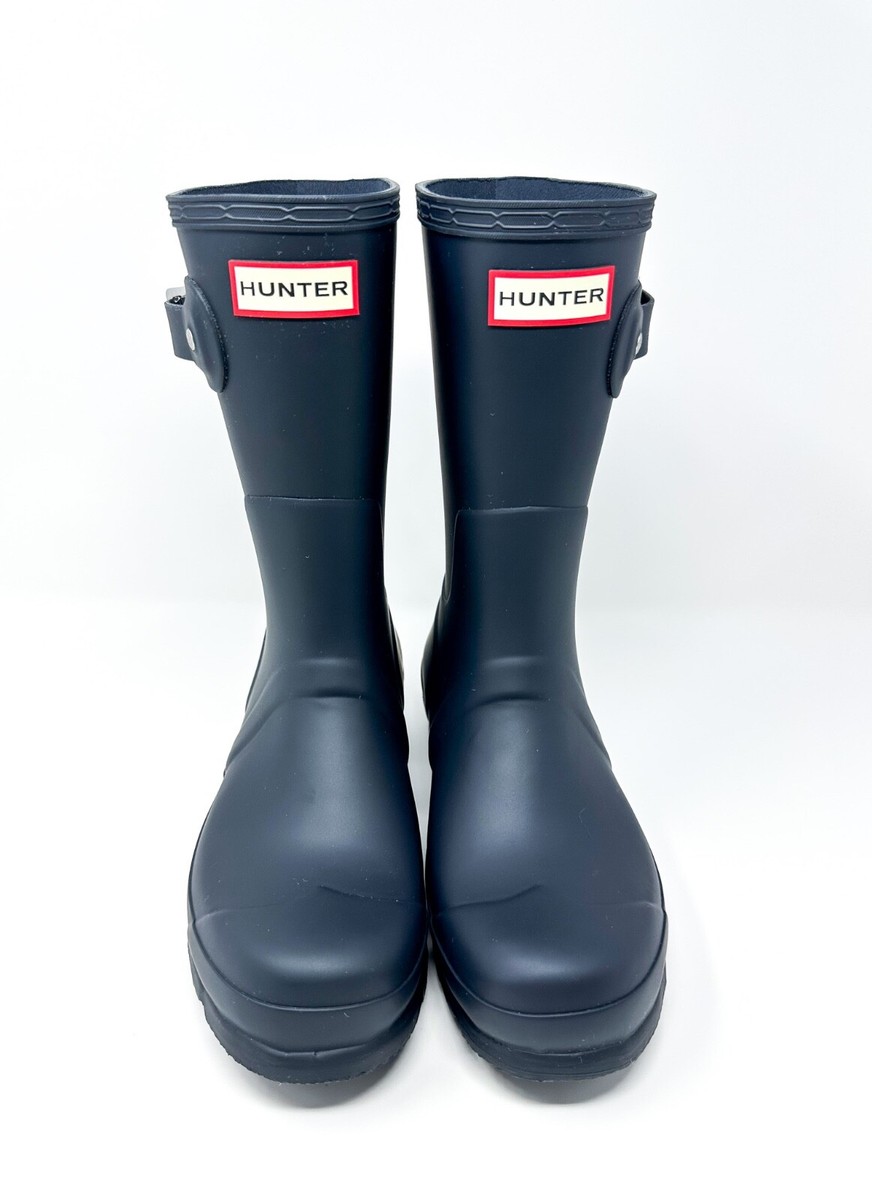 Hunter Men's Original Short Boots Navy 7 US $160 | eBay