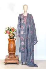 Grey Women Salwar Suit with Kashmiri Aari Embroidery, Party Wear, Kashmir Suits.