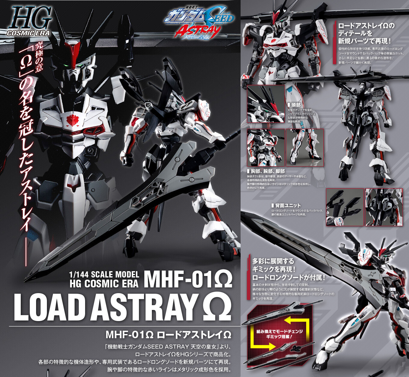 Premium Bandai Hg 1 144 Load Astray W Lord Omega Mhf 01 Seed Astray Instock Ebay
