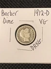 1912-D Barber Dime VG