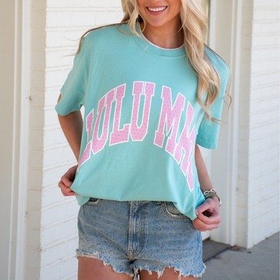 Lulu Mac Graphic T-Shirt Chalky Mint Comfort Colors Adult XXL