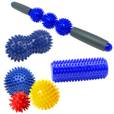 Igelball Massage Set Pro Noppenball Faszienball Physiotherapie Reha Ball Neu