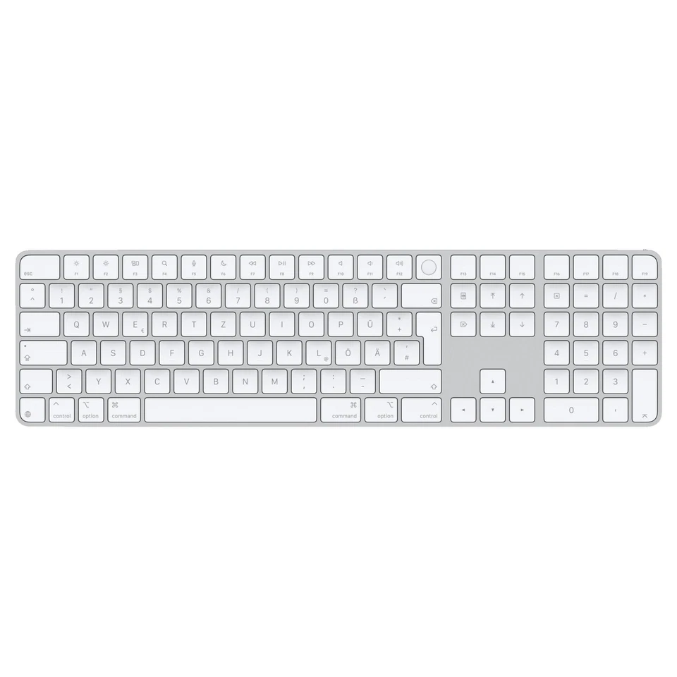 APPLE Magic Keyboard mit Touch ID und Ziffernblock, Tastatur, kabelgebunden kabe