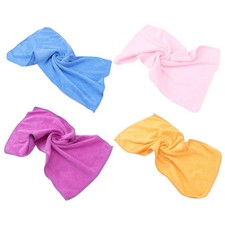 4 Pcs Face Towels Bamboo Wash Cloths Children Washcloth Baby Washcloths