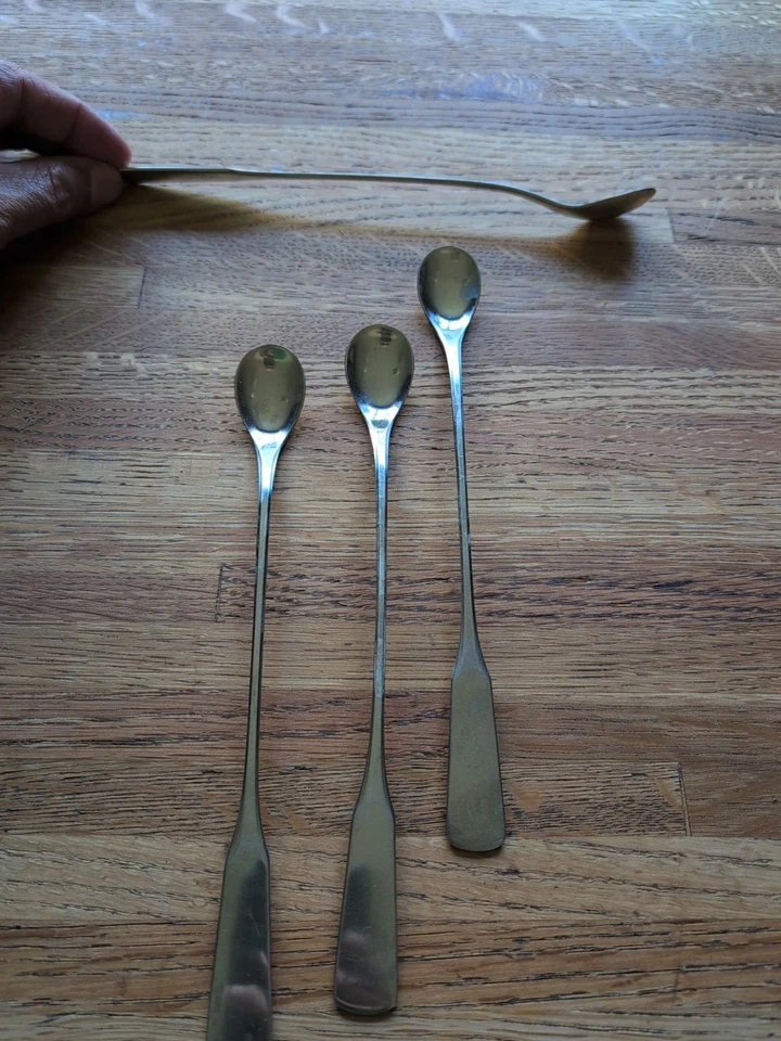 4 x (8.75") Iced Tea Spoons WMF Cromargan Stainless Flatware Germany - Image 2 of 4