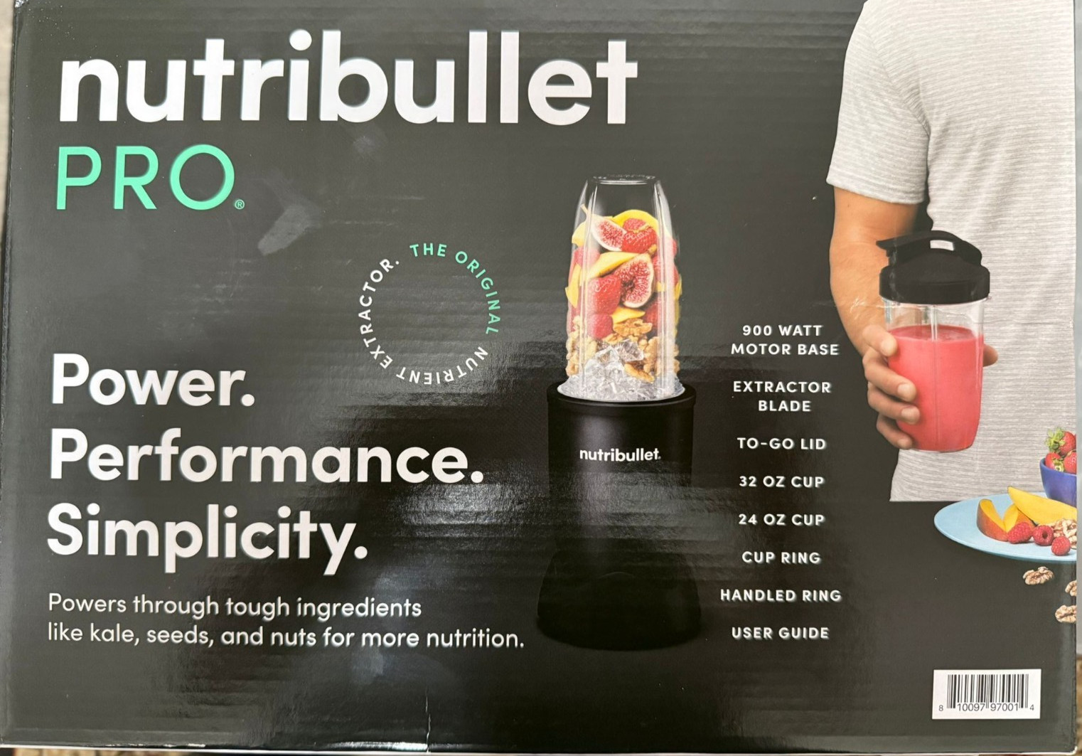 Nutribullet Pro 32 oz. 900-Watt Personal Blender Matte Black