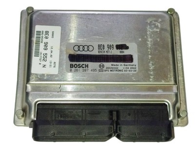 VW Audi Seat Engine Control Unit ECU 8E0909552N 0261207495 IMMO OFF PLUG&PLAY