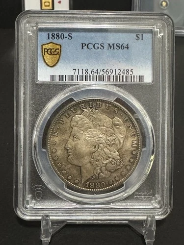 1880 s Morgan Silver Dollar PCGS MS64 San Francisco Mint