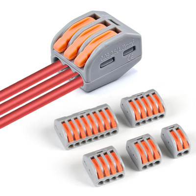 30/100Pcs Mini Wire Connector Quick Push-in Terminal