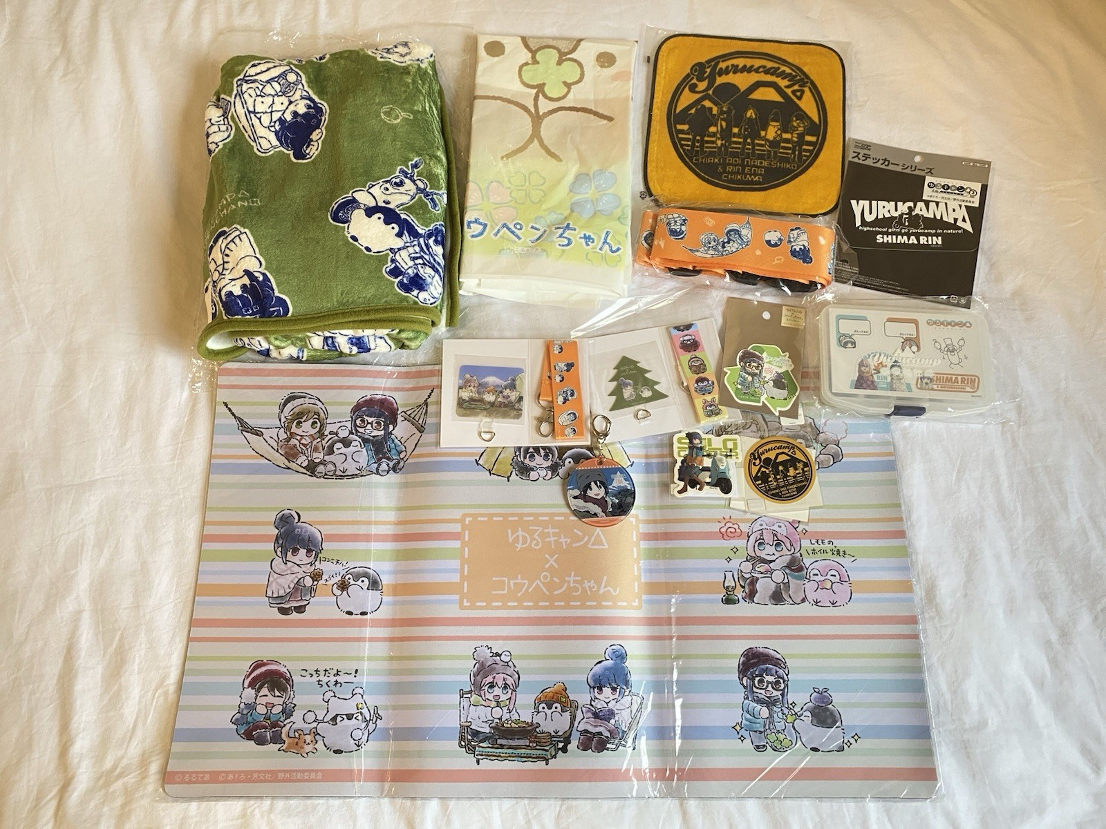 YURU CAMP Limited Collab x Koupen Chan Paquete Lote Mercancía Anime TODO NUEVO Tokio