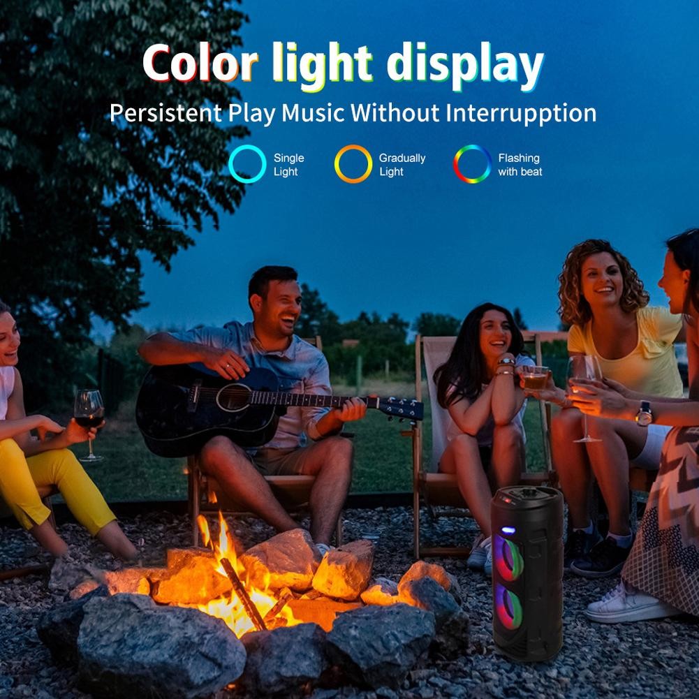 Bluetooth Speakers Portable Wireless Subwoofer Stereo Bass Party Soundbox F M1R1