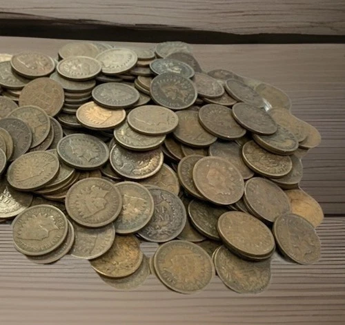 1859-1909 Indian Head Penny Lot of 10 ~ Old Rare Full Dates ~ Mixed Dates