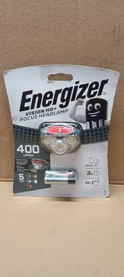 Energizer Stirnlampe Vision HD+ LED Scheinwerfer Stirnlampe 400 Lumen inkl. Batterien