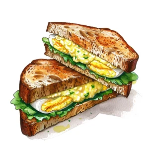 Sandwiches Sandwich Sub Self Adhesive Sticker