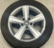 Single x1 16” GENUINE VW GOLF MK7 DOVER ALLOY WHEEL 5x112 SPARE TYRE 6.5J ET46