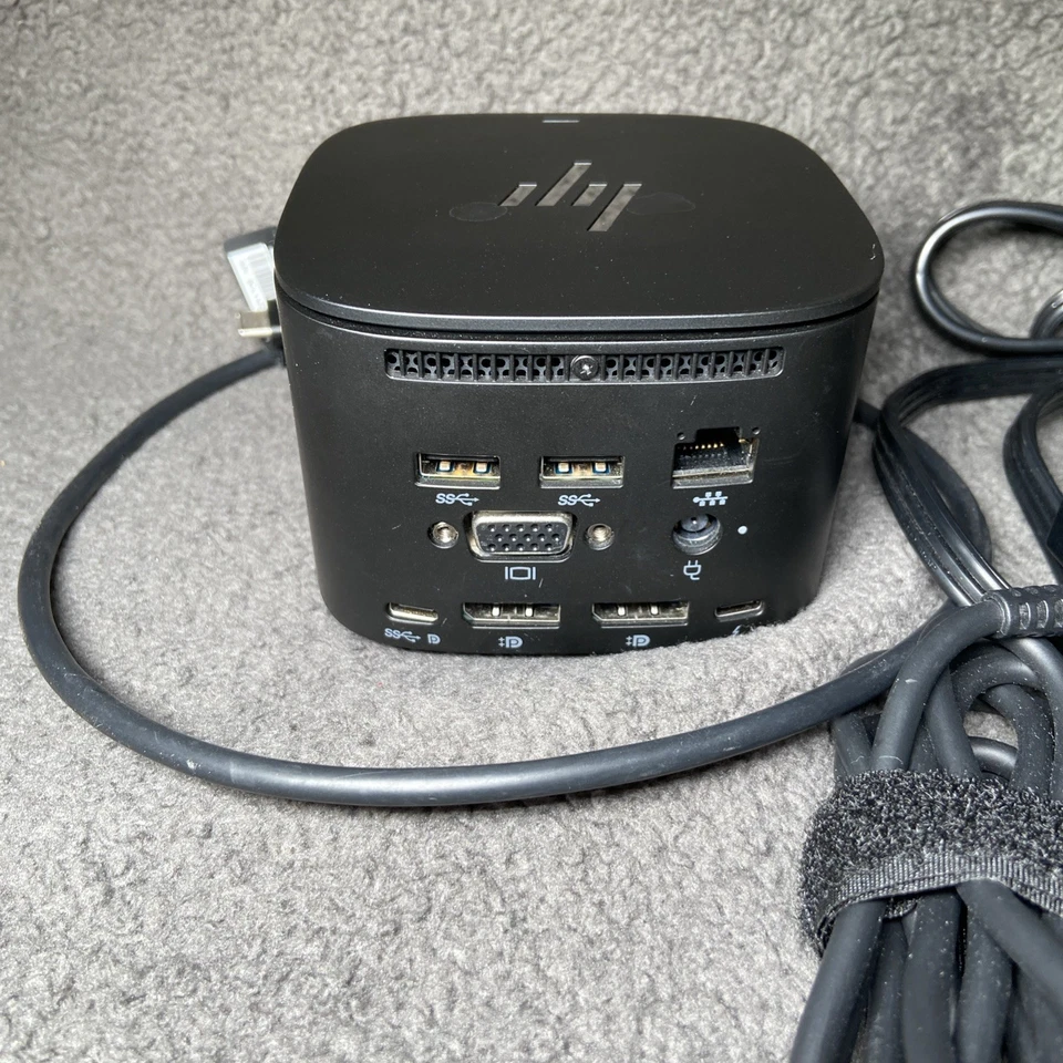 HP HSN-IX01 Combo Cable Thunderbolt Dock USB-C Docking Station w/ AC - Image 2 of 4