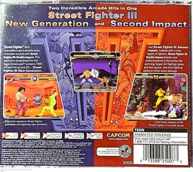 Street Figher III Double Impact- Sega DreamCast- CIB- Released 1999