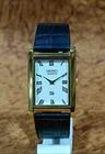 SEIKO Vintage Slim Quartz Two Hands Roman Numerials White Dial Wristwatch