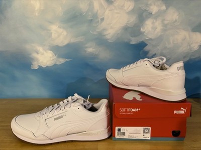 NEW Puma Men ST Runner V3 L Men's Sneakers Shoes White Gum Sole Size 11.5
