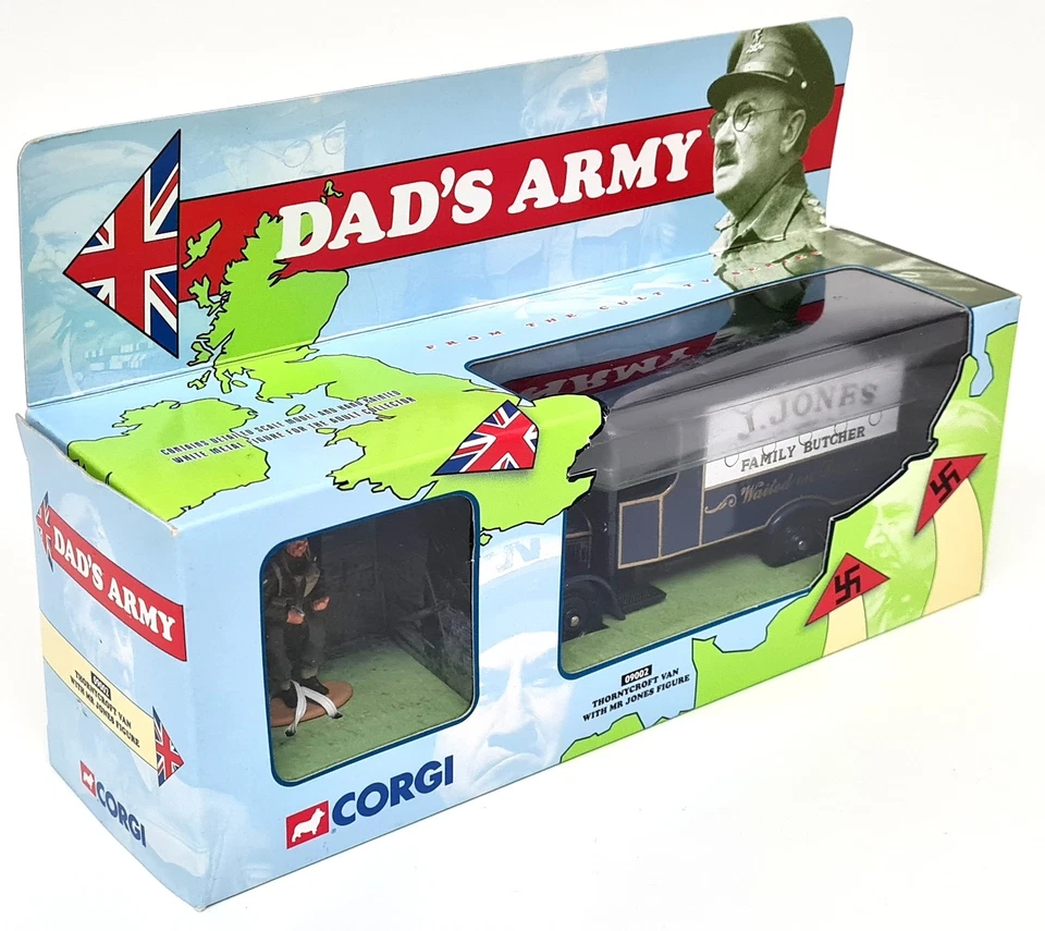 Corgi 1/50 Dad's Army Thornycroft Van + Mr Jones Figure Diecast Model Car  - Image 2 of 4