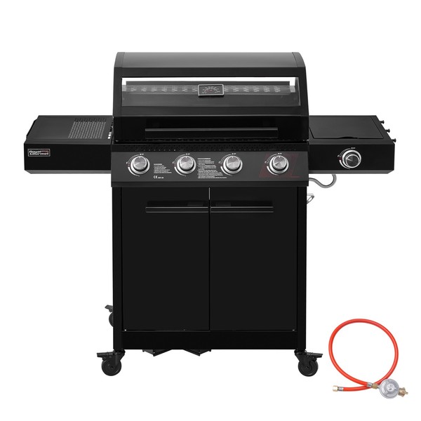 Royal Gourmet Gasgrill 15,5Kw Grillwagen Inkl Sichtfenster Bbq Grill Grillwagen-image
