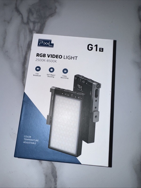 Pixel G1s RGB Video Light 2500K-8500K