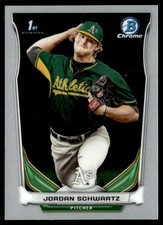 2014 Bowman Chrome Draft Pick Jordan Schwartz Rookie #CDP119