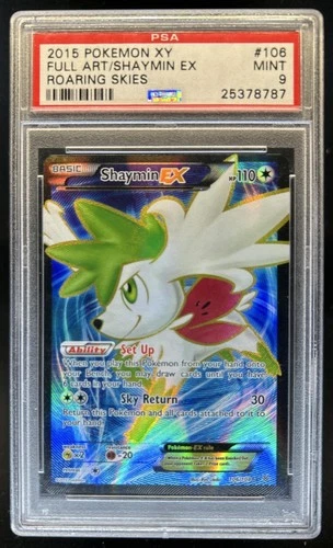 2015 Pokemon XY Roaring Skies Shaymin #106/108 PSA 9