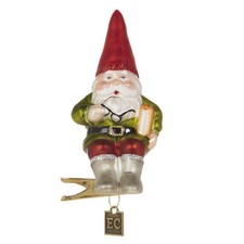 New Glass Eric Cortina Gnome For The Holidays Cip On Ornament 4353118 Ships Free
