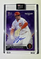 2021 Topps Now Logan Webb PS-3C Auto 24/25 Giants NL West Champ🔥MINT🔥