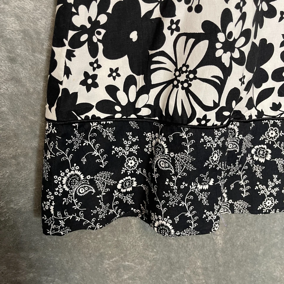 Falda Sonoma Mujer Coqueta Oscura Floral Y2K Línea A Deadstock Cremallera Lateral XL NUEVA CON ETIQUETAS Foto 3 de 4