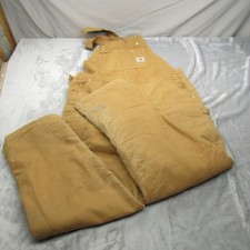 Carhartt Overall Men 42x33 R02 Insulated Bib DoubleKnee Duck Canvas Work VTG USA