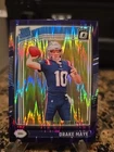 2024 Panini Donruss Optic Rated Rookie Drake Maye #229 Purple Shock Prizm (RC)