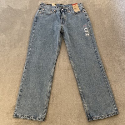 NEW Levis Jeans Mens 32x30 Blue Denim 550 Relaxed Straight Baggy 100% Cotton Zip