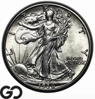 1936-D Walking Liberty Half Dollar, Frosty Solid Gem BU++ Better Date