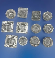 Vtg Clear Glass Open Salt Cellars Lot Of 12 Assorted Shapes READ